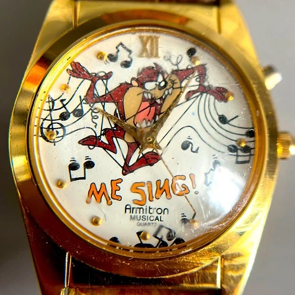 Vintage Looney Tunes 1990\' Tasmanian Devil Musical Armitron Wrist - AS IS Vintage Armitron Looney Tunes Tasmanian Devil Musical Watch  main image 4